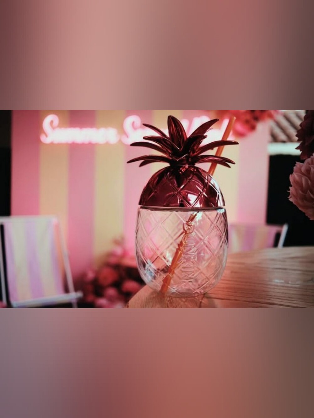 The Barbie® Pink Pineapple Cup Dunkin Pineapple Cup 2026 24 oz With Straw New